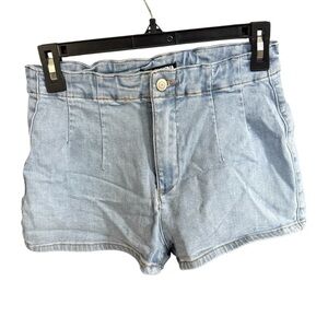 Fashion Nova Blue Jean Shorts High-Waisted Relaxed Fit